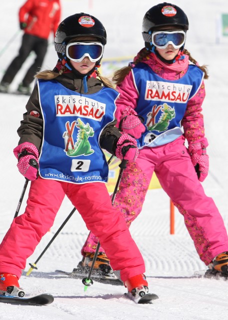 Familie auf der Skipiste